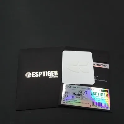 1 Pack Esports Tiger ICE V2 Version Mouse Skates Mouse Feet for Glorious Model O White Glides Curve