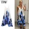 TRAF 2025 Abiti da donna Stampa Slip Abiti lunghi da donna Summer Beach Abito longuette Donna