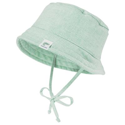 maximo - Kid's Baby Hütchen Futter Bindeband UV 15 - Hut Gr 47 cm grün/grau Image