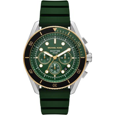 Chronograph MICHAEL KORS "MARITIME", grün, Armbanduhren, Herren, Quarzuhr, Armbanduhr, Herrenuhr, Edelstahlarmband, analog, Tag Image