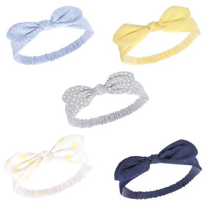 Hudson Baby Infant Girl Headbands 5pk, Yellow Daisy, 0-24 Months - Yellow Daisy
