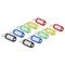 Lot de 10 portes-étiquettes, couleurs assorties, 50x20mm