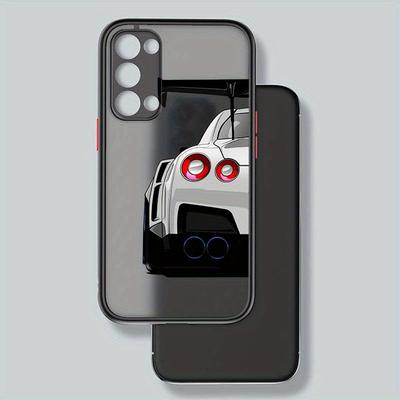 TEMU Car Phone Case Soft Tpu For Oppo A98 A96 A94 A74 A72 A54s 5g Frosted Transparent Matte Image