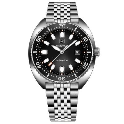 TEMU Benyar Men's Watch Automatic Mechanical Watch Fashion Luminous Calendar Wristwatch Ideal For Gift Image