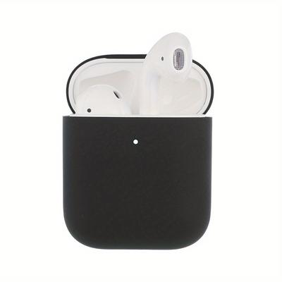 TEMU Ultra-thin Liquid Silicone Protective Case For Airpods 1/2 - Split Design, Wireless Earbud Accessory Image