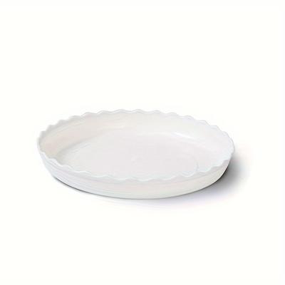 TEMU 5pcs Flower Pot Water Tray With Mobile Chassis Base, Round Plastic Flower Tray, Very Suitable For Image