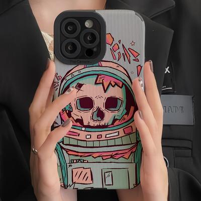 TEMU The Tpu Pattern Of Skeleton Is Suitable For Iphone 15 Pro , Compatible With Iphone 14/13 Pro/12/11/7/8 Plus/x/xr/xs Max, Offering Full Protection And A Stylish Image