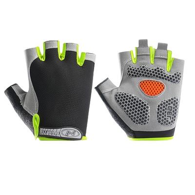 TEMU 1pair Cycling Gloves, Workout Gloves, Half Finger Riding Gloves For Training, Exercise, Weightlifting Hanging, Rowing, Biking For Men Women Image