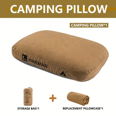 TEMU Outdoor Camping Pillow With Storage Bag And Replacement Pillowcase - A Portable And Easy-to-store Camping Pillow Ideal For Outdoor Camping, Camping Trips, And Beach Vacations Image
