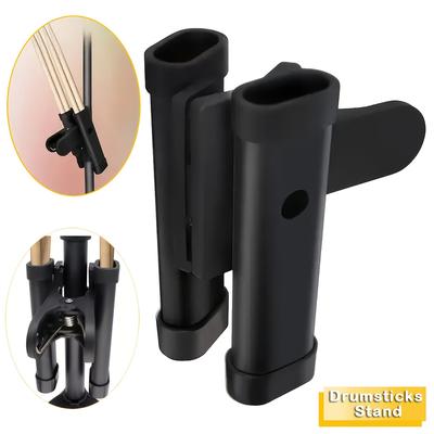 TEMU Drumstick Holder -release Design, Adjustable Angle, Durable Iron Construction - Ideal For Holding Multiple Drumsticks, Drum Accessories | Adjustable Stand | Durable Construction, To Of Drumsticks