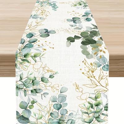 TEMU 1pc Spring And Summer Themed Tablecloth, Bohemian Style Floral Decoration For Kitchen Dining Tables And Summer, Suitable For Home Party Decor, Tabletop Decoration, And Kitchen Embellishment. Image