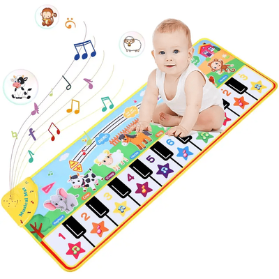TEMU Piano Mat For Children, Music Mat Children With 10 Keys & 10 Songs, Keyboard Children Image