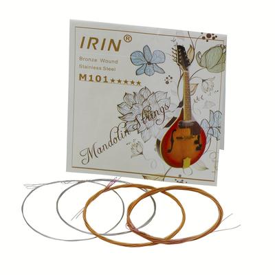 TEMU Irin Mandolin Strings Mandolin Strings Stainless Steel Silk Strings Mandolin Set Strings