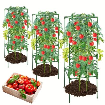 TEMU 3 Packs Cage For Garden Plant Support, Plant Stakes Support Cages Trellis, Garden Cages For Climbing Vegetables Image