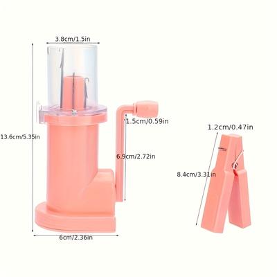 TEMU 1set Easy Knitting Tool, Portable Hand Rope Knitting Machine, Hand Spool Diy Craft Bracelet Weave Tool, Sewing Storage Image