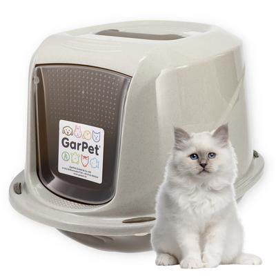 TEMU Cat Litter Box With Lid, Activated Carbon Filter, Cat Toilet, Indoor/outdoor Grey Image