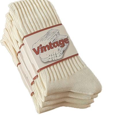 TEMU 4 Pairs Of Retro Long Tube Socks With Japanese Lines For Men And Women, Trendy Couple' Socks Image