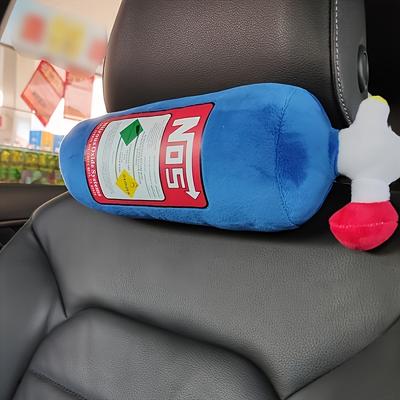 TEMU Car Headrest Neck Pillow Cylinder Accessories, Inflatable Cushion, Seat Support - , Perfect Gift For Motorcycle And Car Enthusiasts! Image