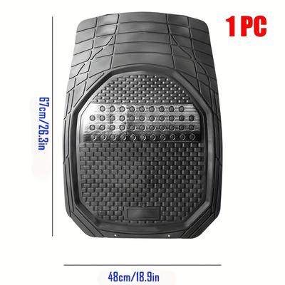 TEMU 1pc Premium Pvc Non-slip Mat For Cars, Suvs, And Trucks - Customizable Design, Durable And Easy To Clean, Ideal For Main Driver Seats And High-traffic Areas, Car Floor Mats For Truck Image