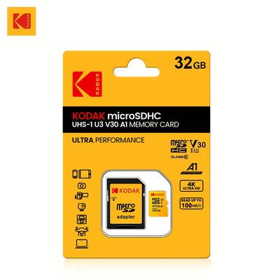 TEMU Kodak Original Microsdxc U3 Memory Card, 32gb, 64gb, 128gb - Uhs- 10, /s, Ultra Performance For Cameras, Laptops, And Gaming Devices, Card | Speed | Secure Data Storage, Memory Cards For Cameras Image