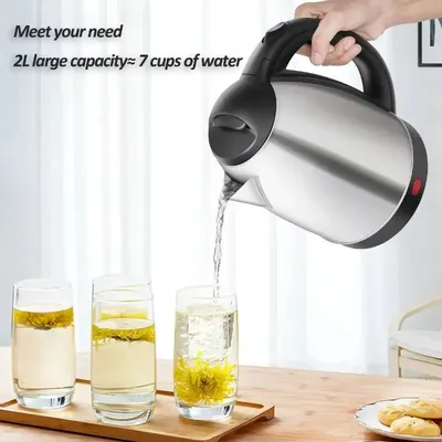 2L Electric Kettle Stainless Steel Kitchen Appliances Smart Kettle 1500W Whistle Kettle Samovar Tea