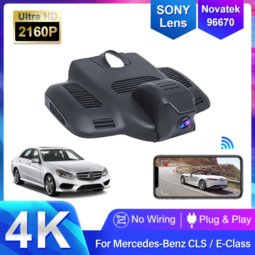 4K 2160P Plug Und Play Wifi Auto Dvr Dash Cam Fahren Recorder für Mercedes Benz E Klasse w213 C Klasse w205 s205 AMG GT 50 53 63 Image