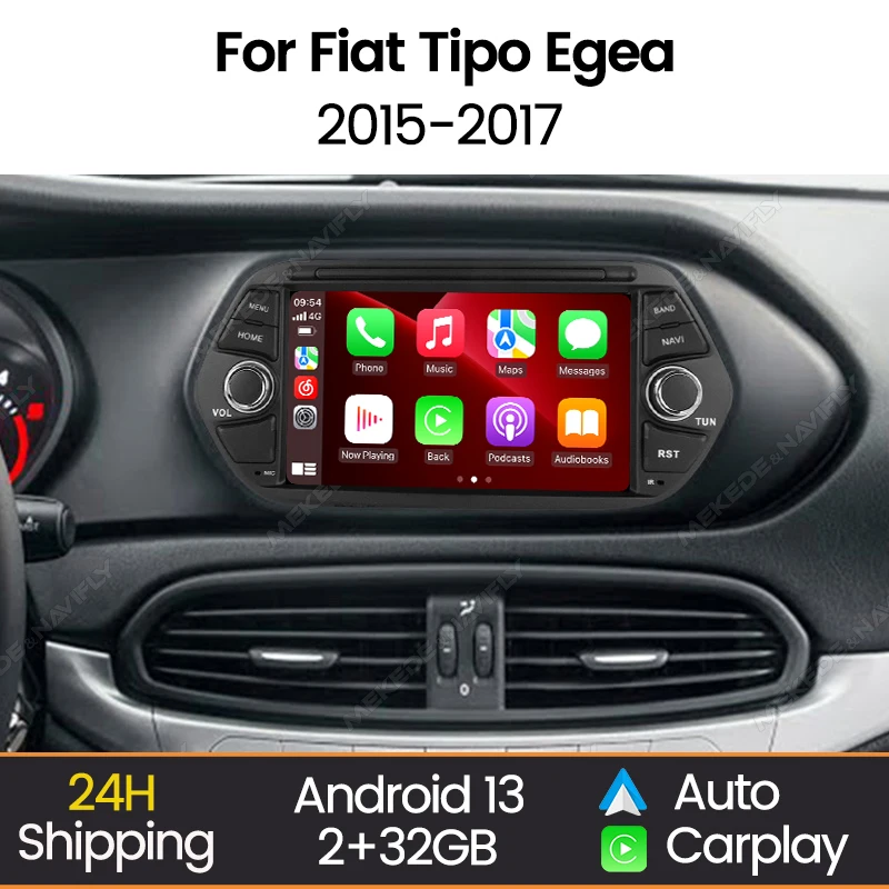 MEKEDE Auto Intelligente System für Fiat Tipo Egea 2015 2016 2017 2din Android Auto Radio Multimedia Video Player Auto Carplay BT Image