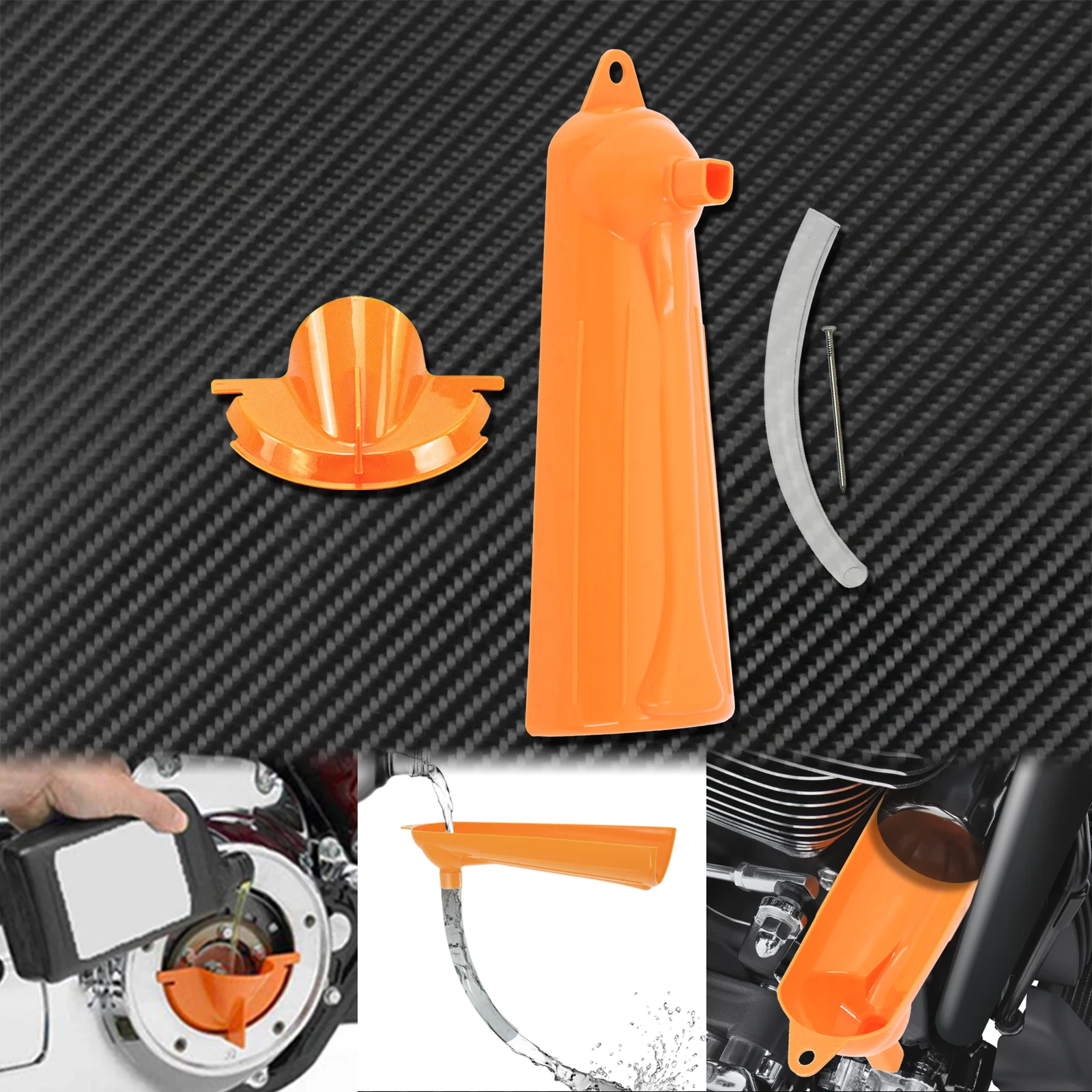 Motorrad Ölfilter Trichter Primäre Derby Füll Abdeckung Für Harley Touring Road Glide Sportster XL XR Dyna Softail Breakout FXBB Image