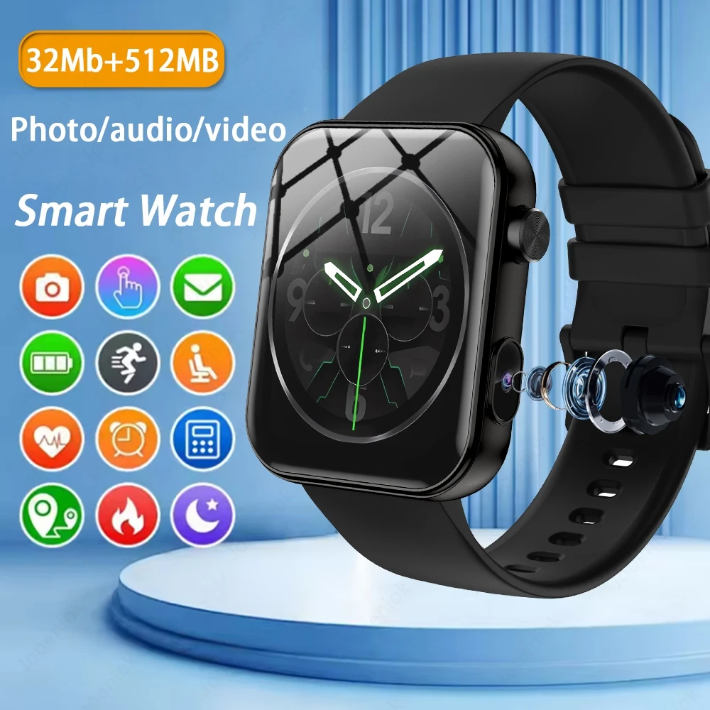 2025 neue Smartwatch mit Kamera 32MB 512MB Speicher aufzeichnung Video Multifunktion suhr Herren Sport Smartwatch Damen Image