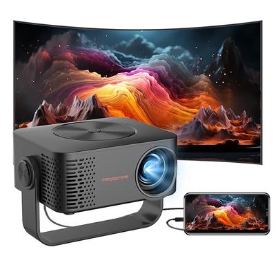Portable Projector Native 1080P 4K Auto Focus and Keystone Correction 360 Adjustable Stand Detachable Portable