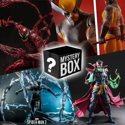Marvel Action film Figure Blind Box Marvel Movie lucky Box Spiderman Iron Man The Avengers Large Toy