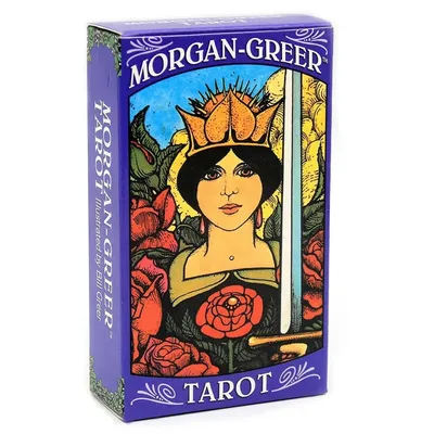 12*7cm Morgan Greer Tarot Deck with Guidebook for Beginners 78 Pcs Cards In Standard Size
