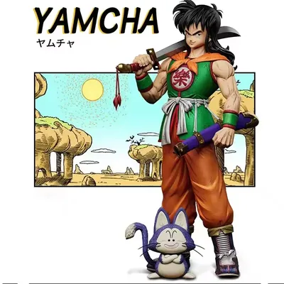 Anime Dragon Ball Yamcha Figure Puar Yamcha Figurine Action Figures Pvc Statue Desktop Ornament