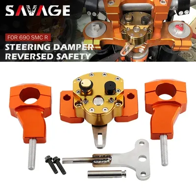 Steering Damper Stabilizer For 690 SMC R 2011-2023/ Enduro R 2009-2023 Motorcycle Bar Riser Clamp