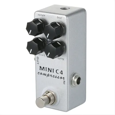 T34C Audio MINI C4 Compressor Guitar Effect Pedal True Bypass Guitar Effects