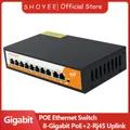 Switch Ethernet Gigabit POE RJ45 a 10 porte con uplink gestito intelligente 802.3af/at Plug and Play non gestito, per telecamera IP/NVR