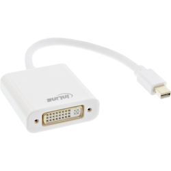 InLine® Mini DisplayPort zu DVI Adapter, weiß, 0,15m Image
