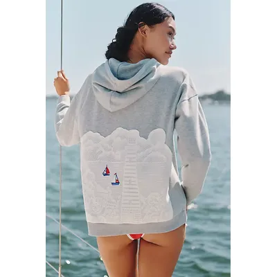 Celandine Lighthouse Appliqué Hoodie