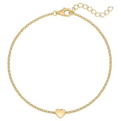 Rafaela Donata - Armband Herz aus Sterling Silber in Gelbgold Armbänder & Armreife 1 ct Damen Image
