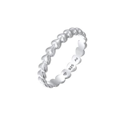 Elli - Bandring Herz 925 Sterling Silber Ringe 1 ct Damen Image