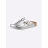 Clog MUBB, Damen, Gr. 38, silber (silberfarben), Glattleder, Schuhe