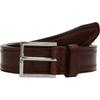 Ledergürtel TOMMY HILFIGER "HUDSON EMBOSS LEATHER 3.0", Damen, Gr. 90, braun (coffee bean), Rindsleder, unifarben, casual, Gürtel, Größenverstellbar