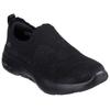 Slip-On Sneaker SKECHERS "GO WALK ARCH FIT 2.0-ROSA LINDA", Damen, Gr. 35, schwarz, Textil, unifarben, casual, Schuhe, Trainingsschuh, Schnürschuh mit rückfederndem Ultra Go