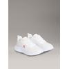 Sneaker CALVIN KLEIN JEANS "EVA RUNNER L-UP MIX MESH LOGO CK", Damen, Gr. 39, rosa (weiß, beige, rose), Textil, kontrastfarbene Details, sportlich, Schuhe, Schnürschuh, Freizeitschuh, Halbschuh mit CK Logo an der Seite