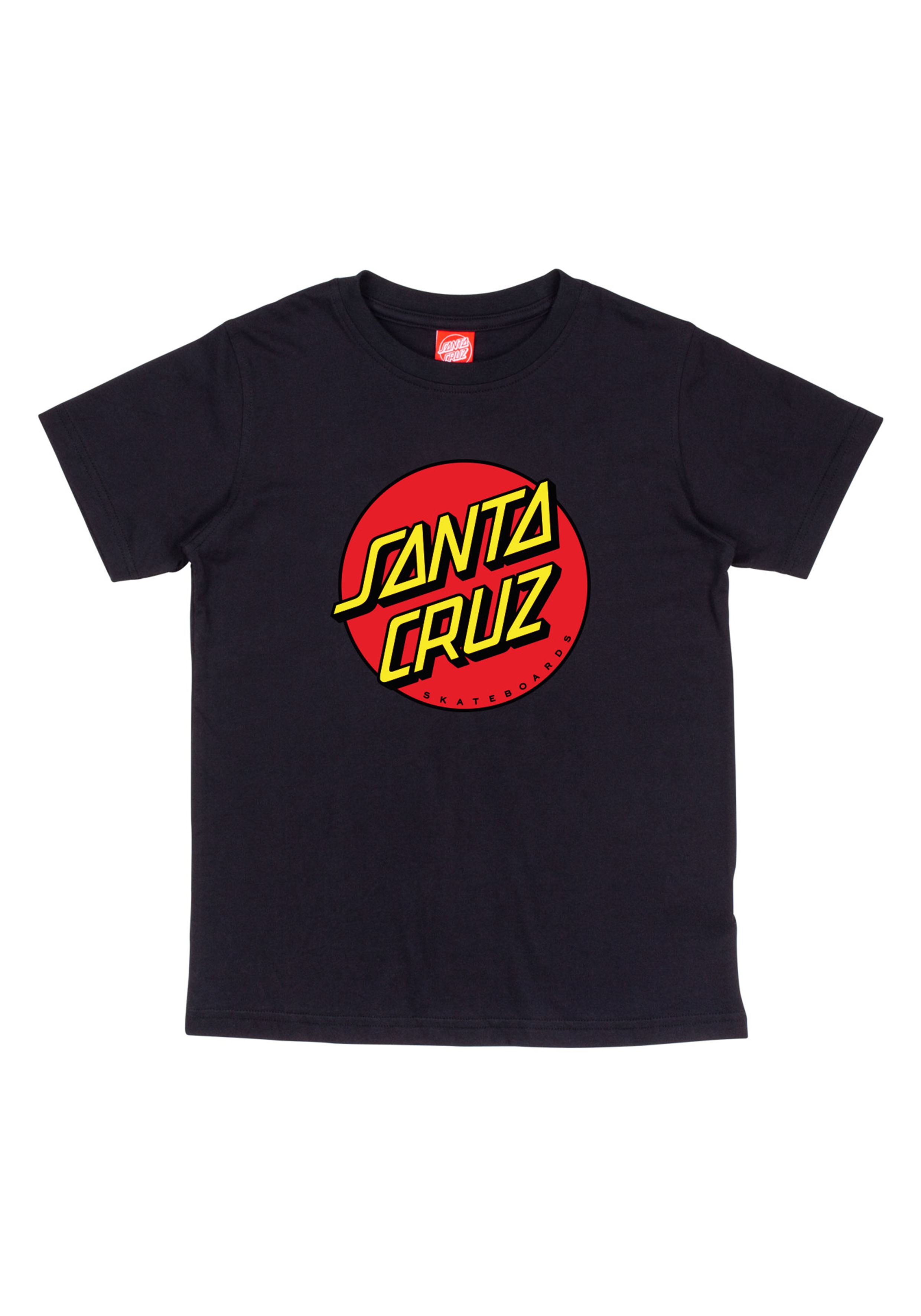 T-Shirt SANTA CRUZ "YOUTH CLASSIC DOT T-SHIRT", Kinder, Gr. 146/152 (12), schwarz, Obermaterial: 100% Baumwolle, Sportlich, Shirts Image
