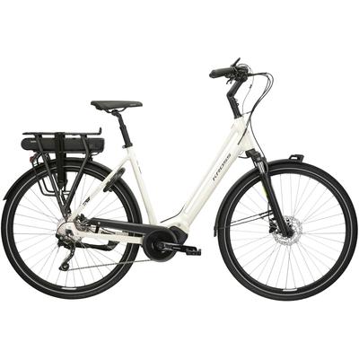 E-Bike KROSS "E-Citybike Sentio Hybrid 3.0 28 Zoll weiß" Gr. 53, beige (weiß), E-Bikes, 53cm, 28 Zoll (71,12cm), Pedelec, Elektrofahrrad für Damen und Herren