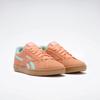 Sneaker REEBOK CLASSIC "REEBOK COURT RETRO", Gr. 42,5, sunkissedorange, glitchaqua, gum, Synthetik, Textil, sportlich, Schuhe