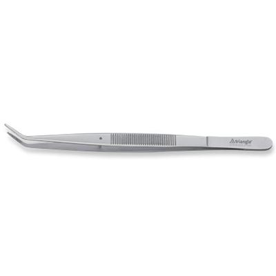 Louis Tellier 504881501 6" Offset Tweezers - Stainless Steel
