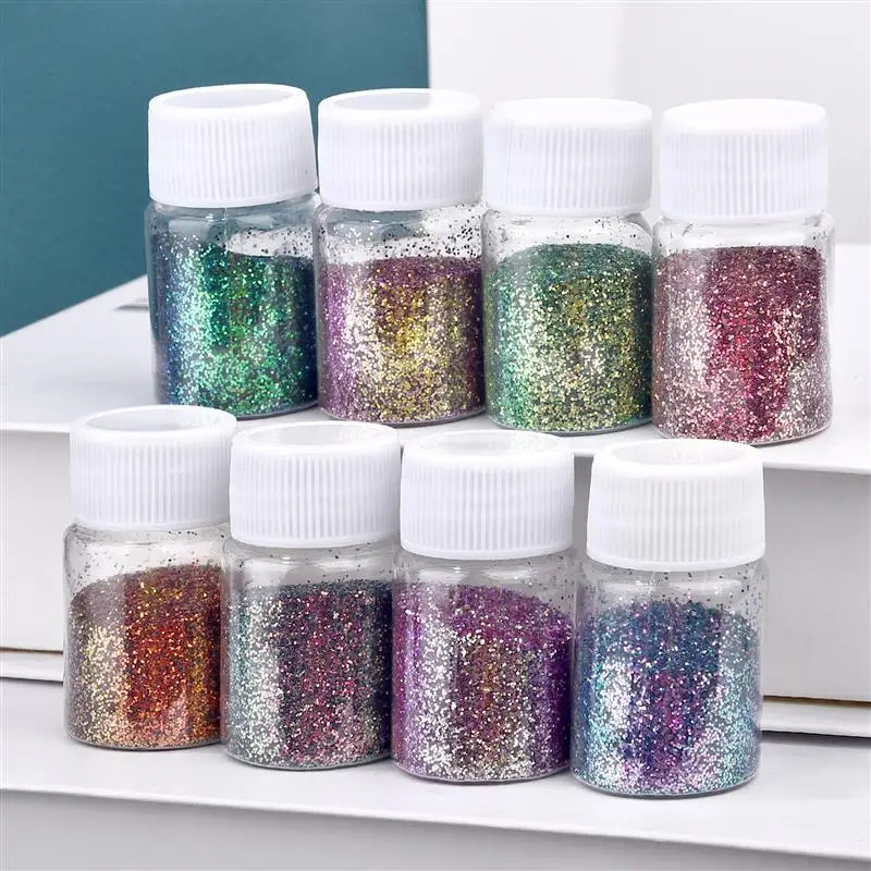 10g holo graphische Sechseck Chunky Glitter Epoxidharz Füller Flocken Laser funkelnde Pailletten für DIY Epoxidharz Nail Art Füllungen Image