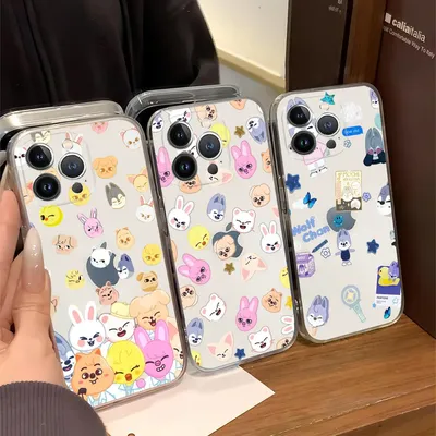 Kpop Stray Kids S-Skzoo Handyhülle für iPhone 16 15 12 13 Mini Pro XS Max Cover 6 7 8 Plus X Funda Shell